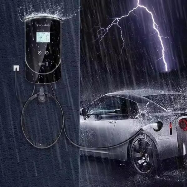 TUV CE type 2 plug 32a electric car charging station7kw ev charger wallboxcharger station ev fast ev charger