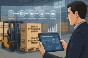 Read more about the article Wholesale Order Process Explained for 22kW Home AC EV Charging Stations