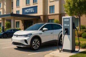 Read more about the article Why 30kW DC EV Charging Stations from Manufacturers Are a Must for Hotels