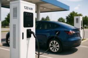 Read more about the article Why 120kW DC EV Charging Stations Are the Ideal Choice for EV Charging Stations
