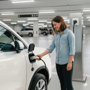 OEM 3.5kw All-in-One Portable EV Charger Gun 3.5kW factory