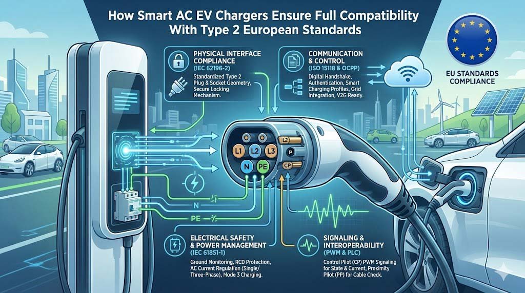 How Do Smart AC EV Chargers Ensure Full Compatibility With Type 2 ...