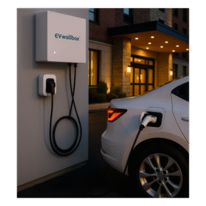 NACS DC Wall Mount Charger 20KW 30KW Rapid EV Charging Solution