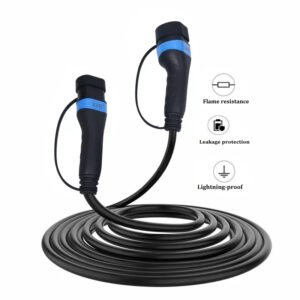 Heavy Duty EV Charger Cable 5M 16A 250V 3.5KW IP65 Type 2 to Type2 Waterproof IEC Standard