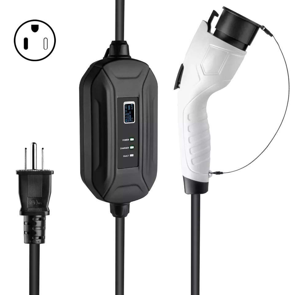 Portable Level 2 EVSE Fisher 16A 3.5kW J1772 Electric Vehicle Charger Home Use Charging Station - Image 6
