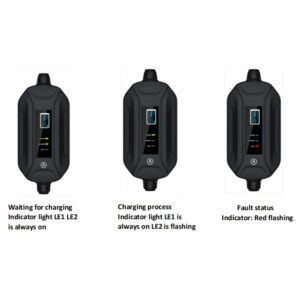 3.5KW 13A Type2 EV Charger European Standard UK Plug Portable Charger for Home Electric Car Vehicle