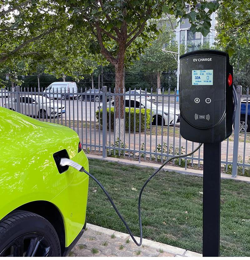 Electric Car Charging Station 22kW 32A AC Wallbox Type 2 IP65 LCD RFID Home Garage Use - Image 2