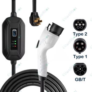 16A Portable EV Charging Stations Charger Type 2 Electric Car Charger Home for Manufacturing CE TUV