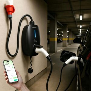 Factory 32A Mini Ev Charger Stations Type 2 Ev Charger Wallbox 22kw for BYD